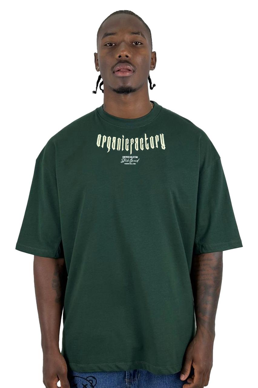 Oversize Verde botella ORGANIC alto gramaje