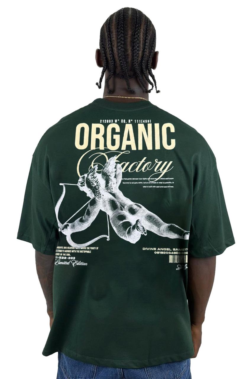 Oversize Verde botella ORGANIC alto gramaje