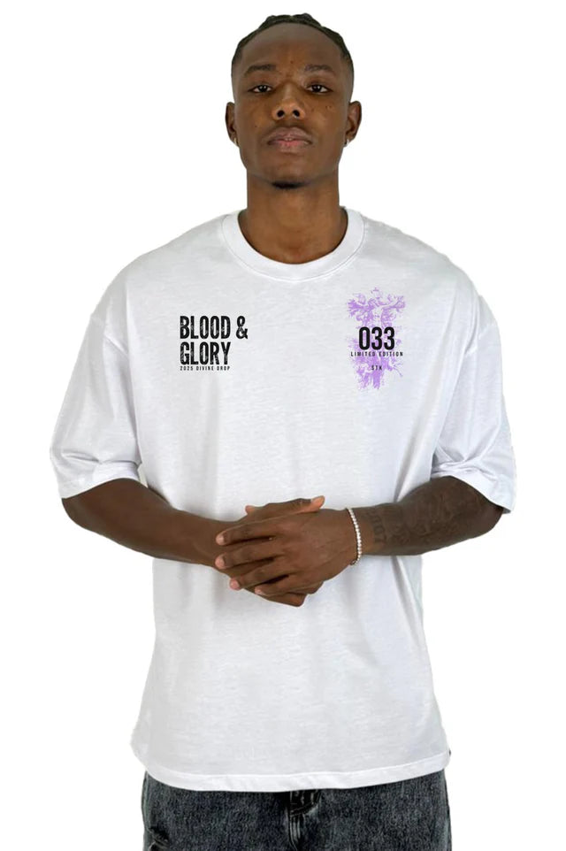 Oversize Blanca Blood Y Glory Alto Gramaje