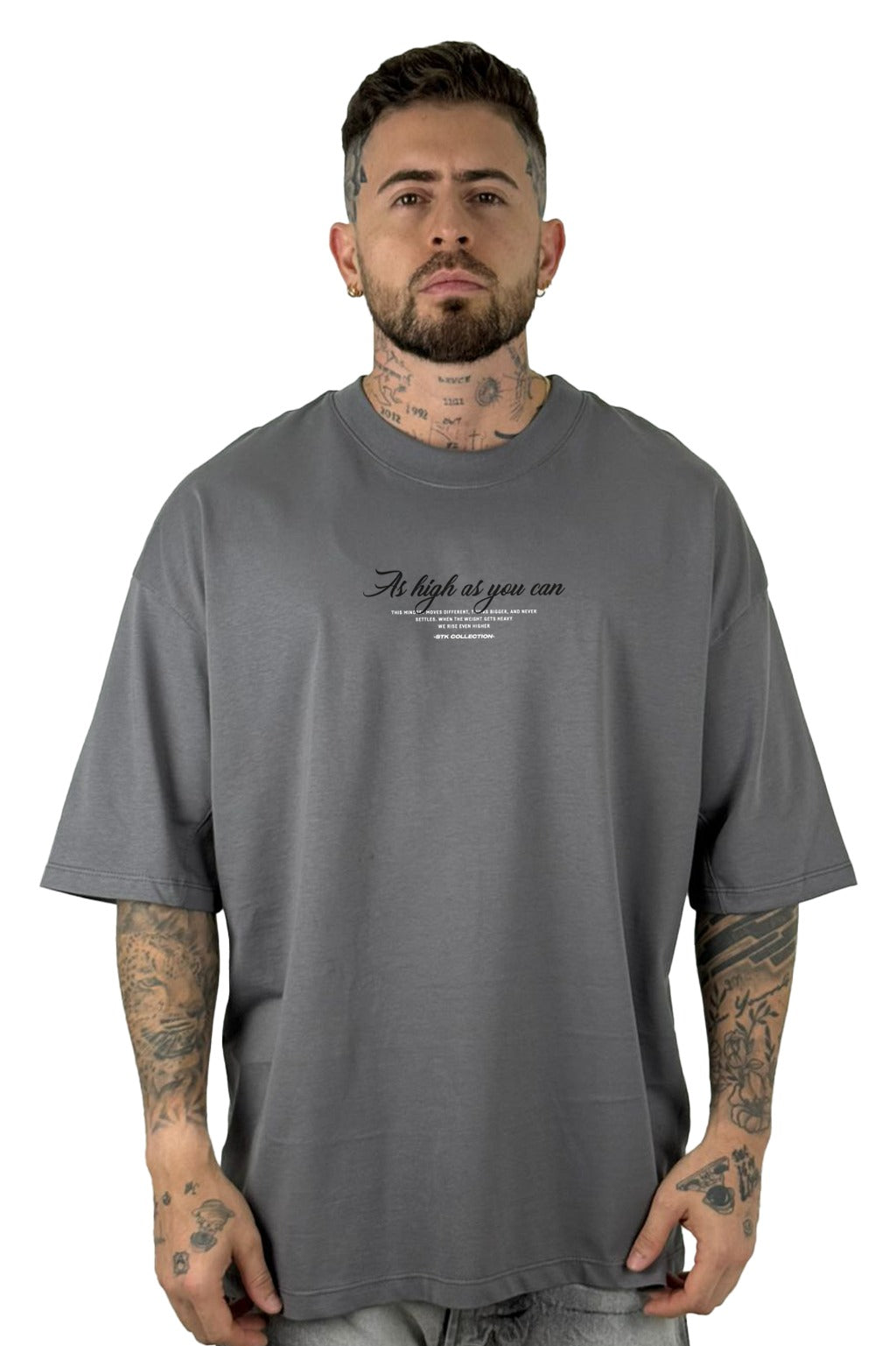 Oversize Gris As High as You Can Alas Alto Gramaje