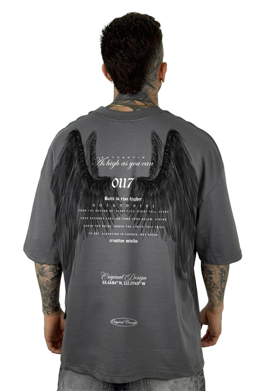 Oversize Gris As High as You Can Alas Alto Gramaje