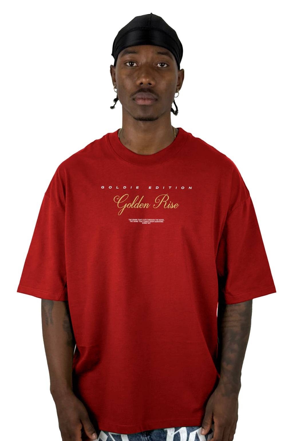 Oversize Roja Golden Rise Alto Gramaje