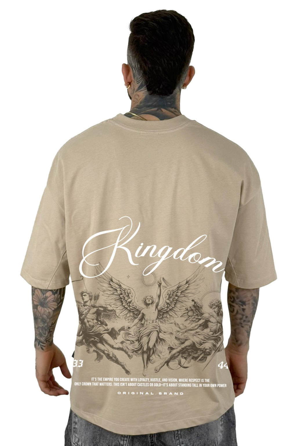 Oversize beige kingdom alto gramaje