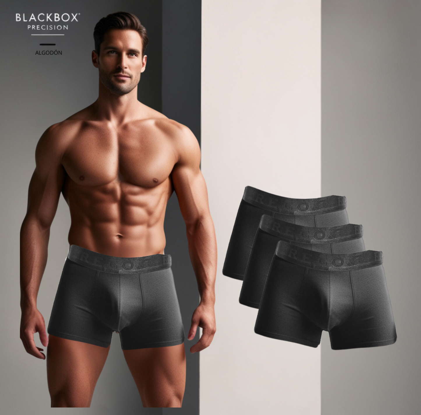 Pack 3 Bóxer BlackBox Precision Algodón