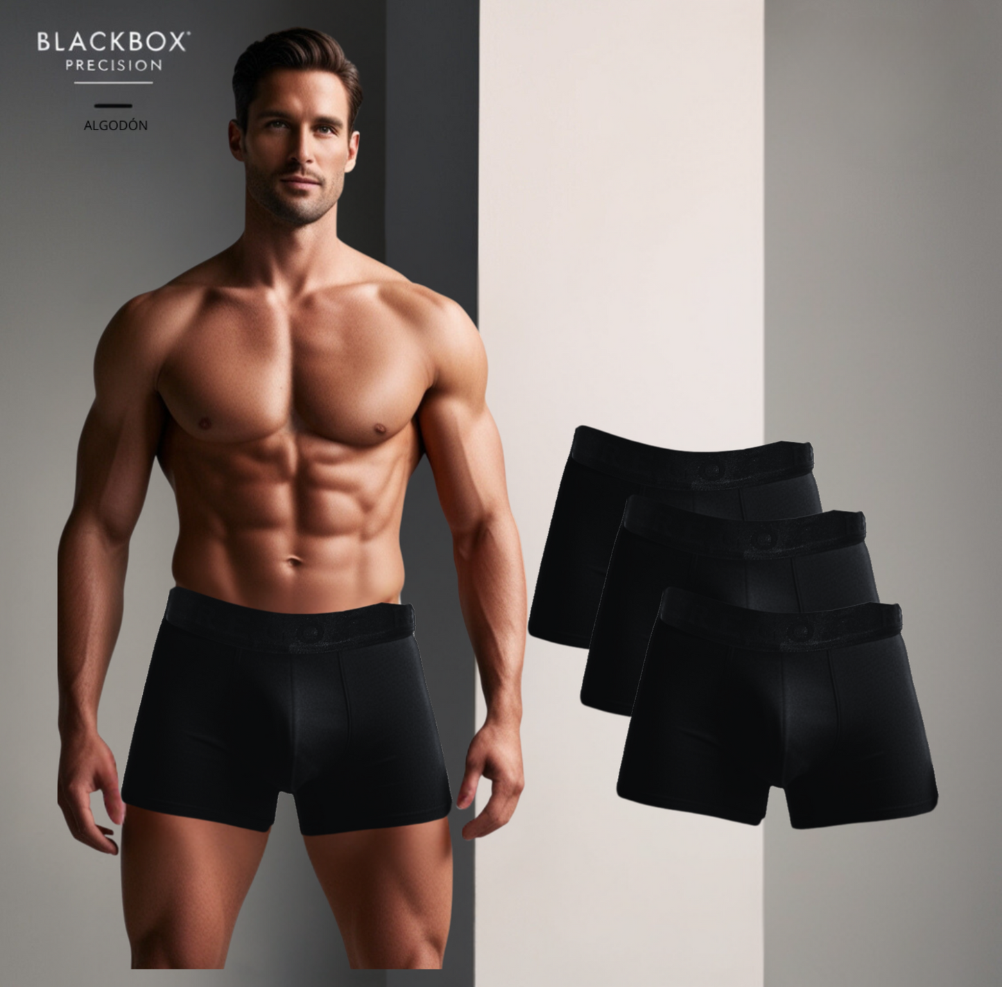 Pack 3 Bóxer BlackBox Precision Algodón