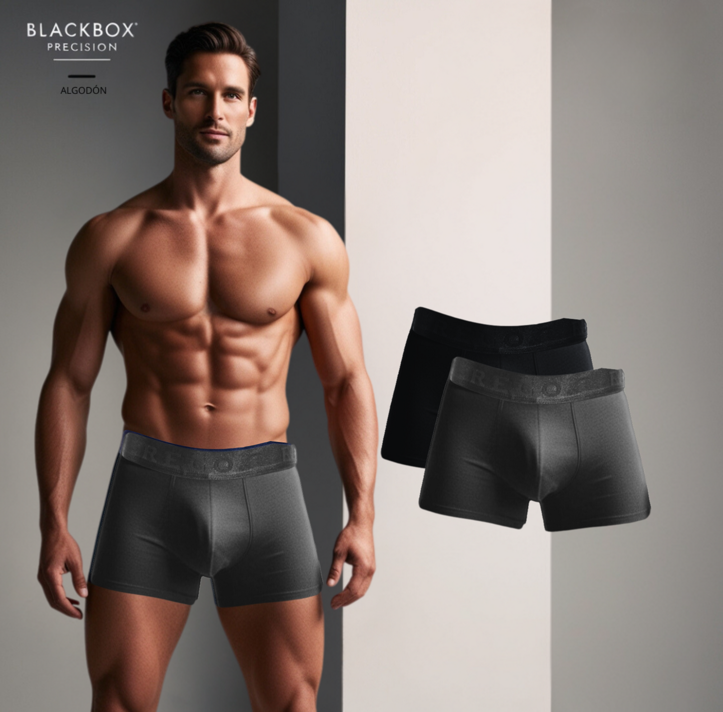 Pack 2 Bóxer BlackBox Precision Algodón