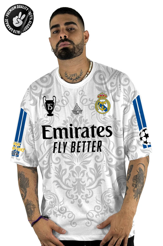 Oversize Real Madrid 15 blanca ALTO GRAMAJE Sport