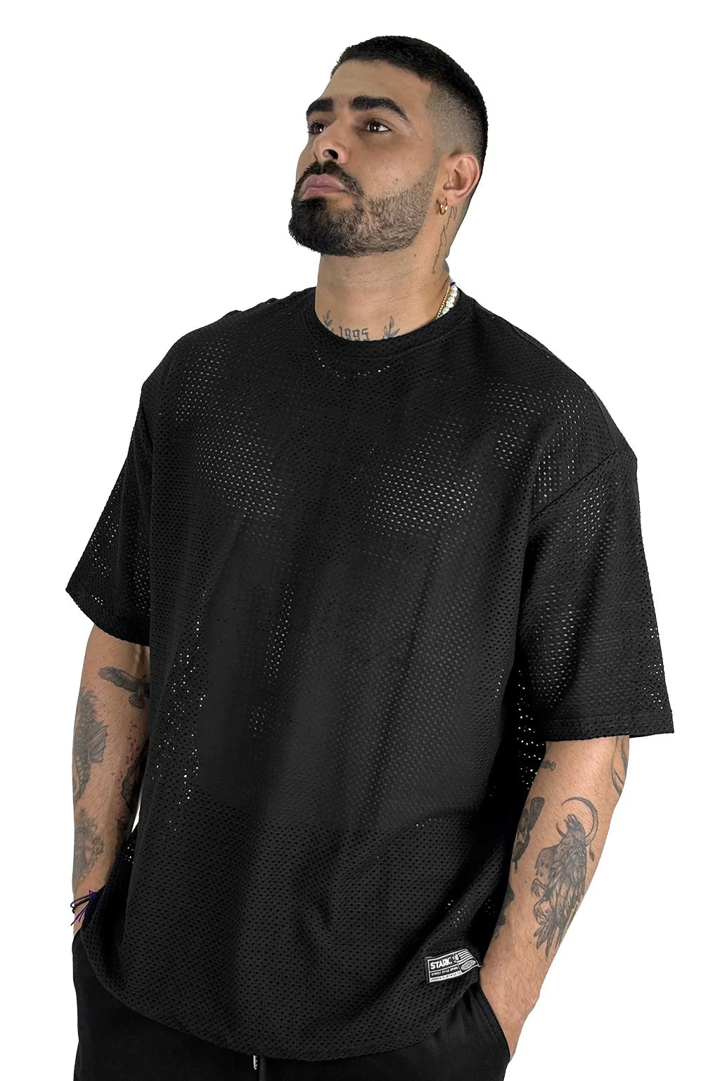 Oversize Texturizada Negra