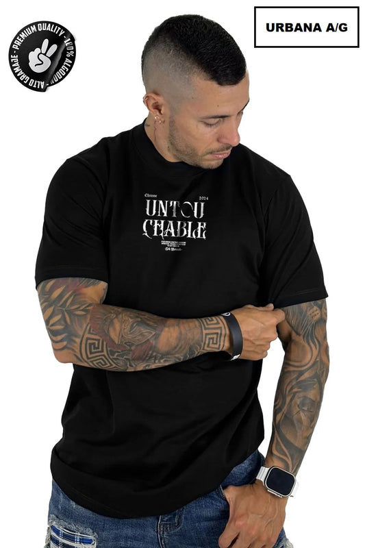 Camiseta Untouchable Negra ALTO GRAMAJE