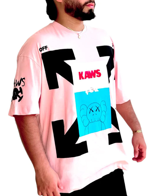 Oversize Off KAWS Rosada