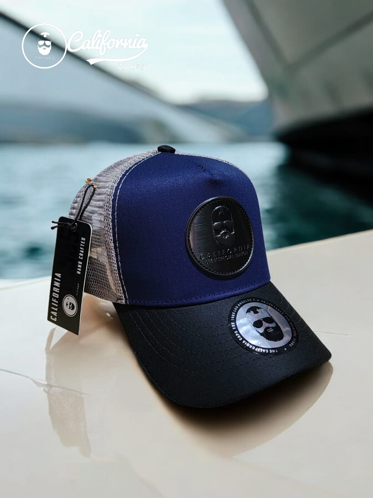 Gorra  1.1 California Azul Turqui Malla