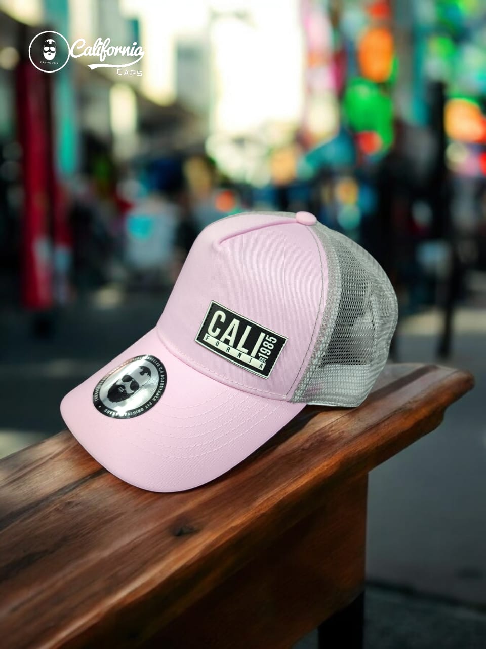 Gorra  1.1 California Rosada Malla