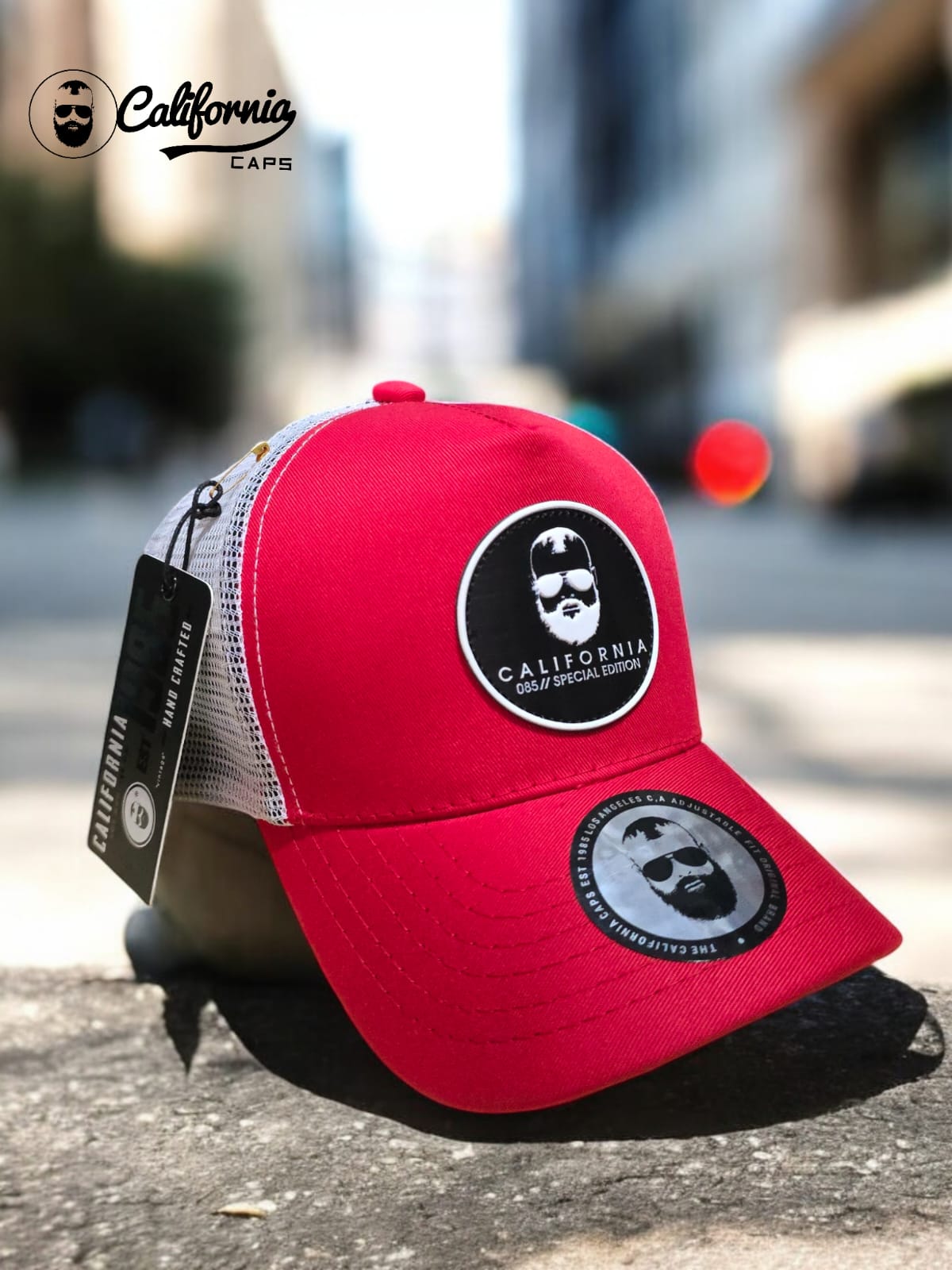 Gorra  1.1 California Roja/Malla