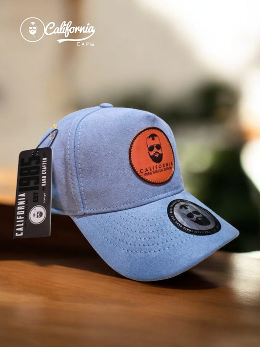 Gorra  1.1  California Gamuzada Azul Celeste