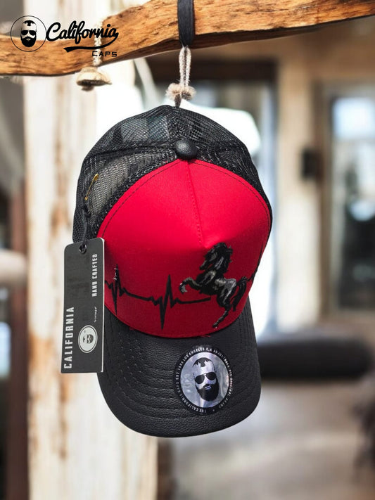 Gorra  1.1  California Caballo/Roja Malla