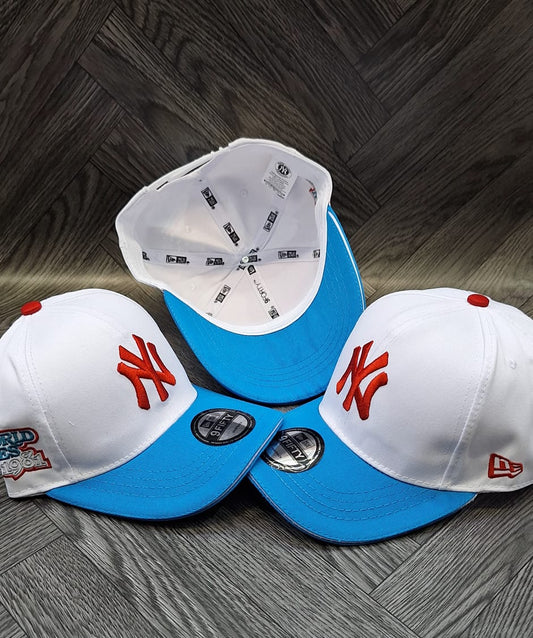 Gorra N.Y  Especial Blanca/Cielo
