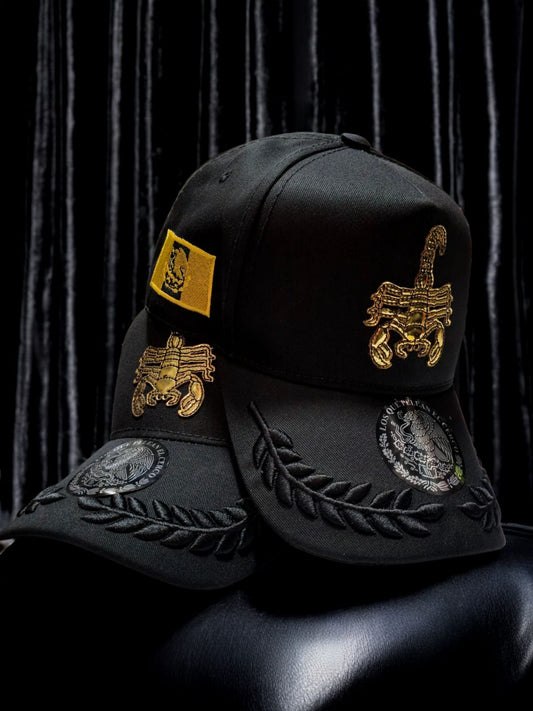 Gorra Especial Belica Escorpion Dorada