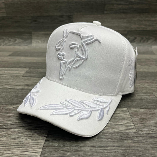 Gorra Especial 2 Ganadera Blanca Hojas
