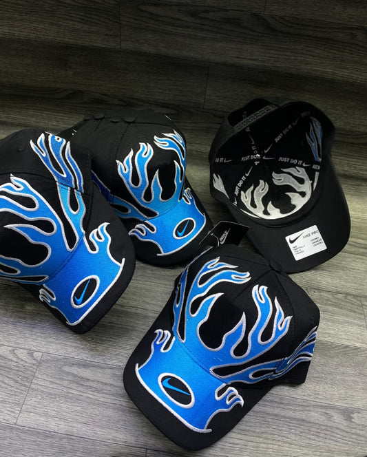 Gorra Especial 2 Nike Llamas Negra/ Azul