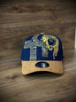 Gorra Especial 2 Virgen Jesus Azul/ Cafe