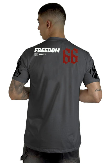 Camiseta gris plomo Purity – Alto gramaje urbano