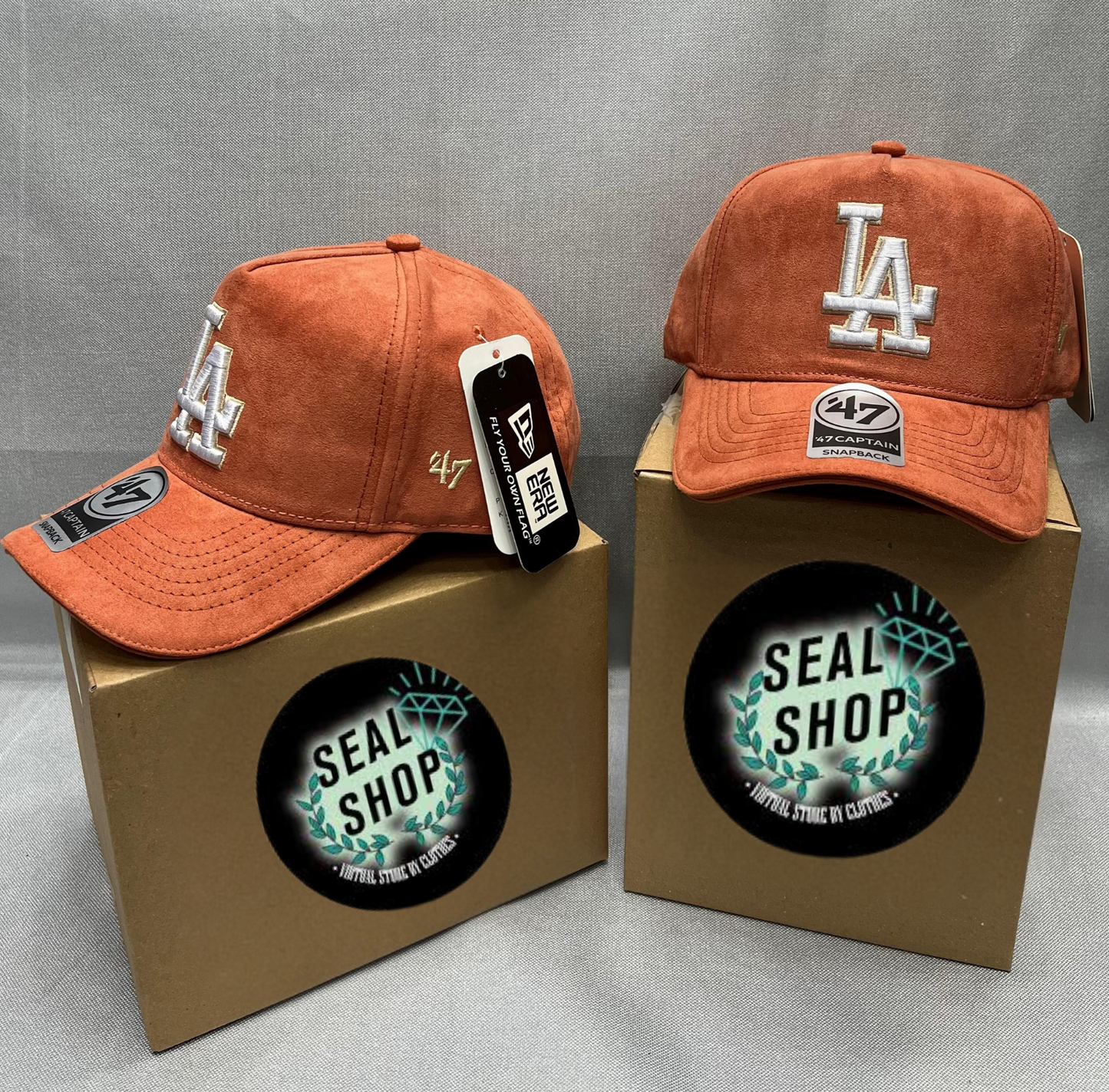 Gorra Premium L.A Gamuzada Ladrillo