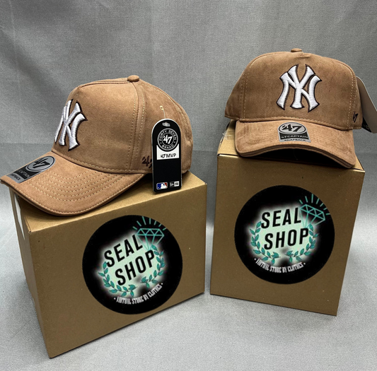 Gorra Premium  NY Gamuzada Chocolate