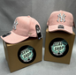 Gorra Premium  NY Gamuzada Rosa