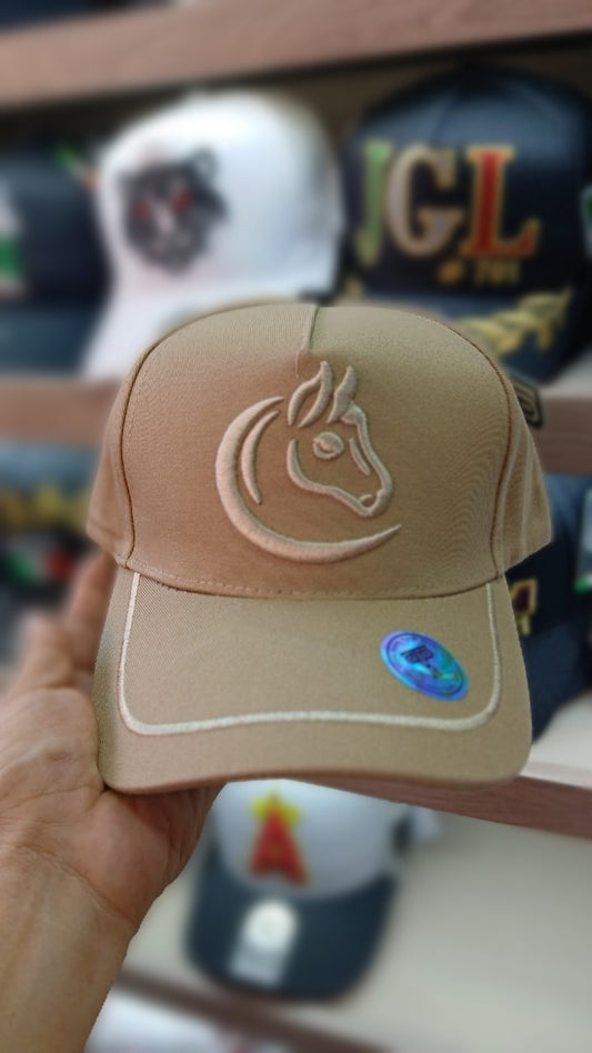 Gorra Premium TP Caballo Beige