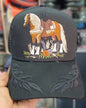 Gorra Especial 2 Trocha Pura Negra/Caballo Hojas