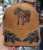 Gorra Especial 2 Trocha Pura Cafe/ Caballo Negro Hojas