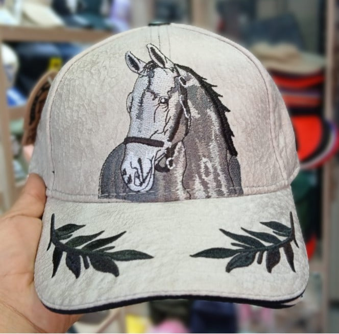 Gorra Especial 2 Trocha Pura Gris/Caballo Hojas